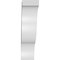 Ekena Millwork 3 1/2-in. W x 10-in. D x 14-in. H Funston Architectural Grade PVC Knee Brace BRCP035X10X14FST - alternate 6